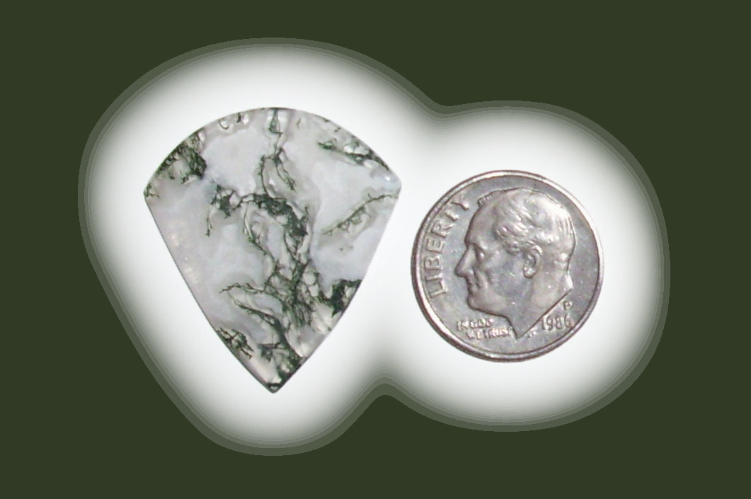 JZ42026  Green Moss Agate