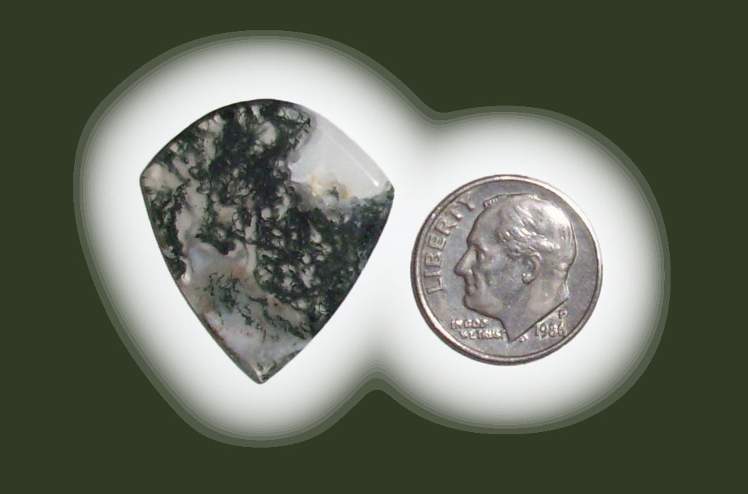 JZ42035  Green Moss Agate