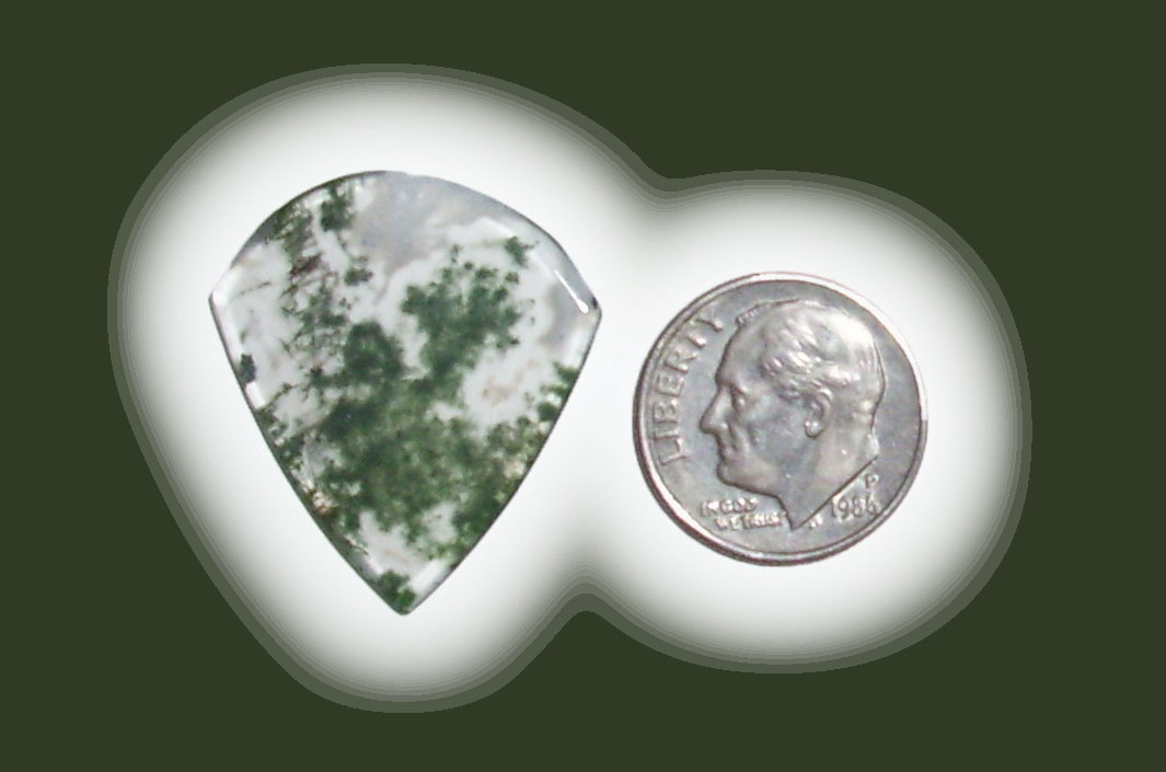 JZ42036  Green Moss Agate