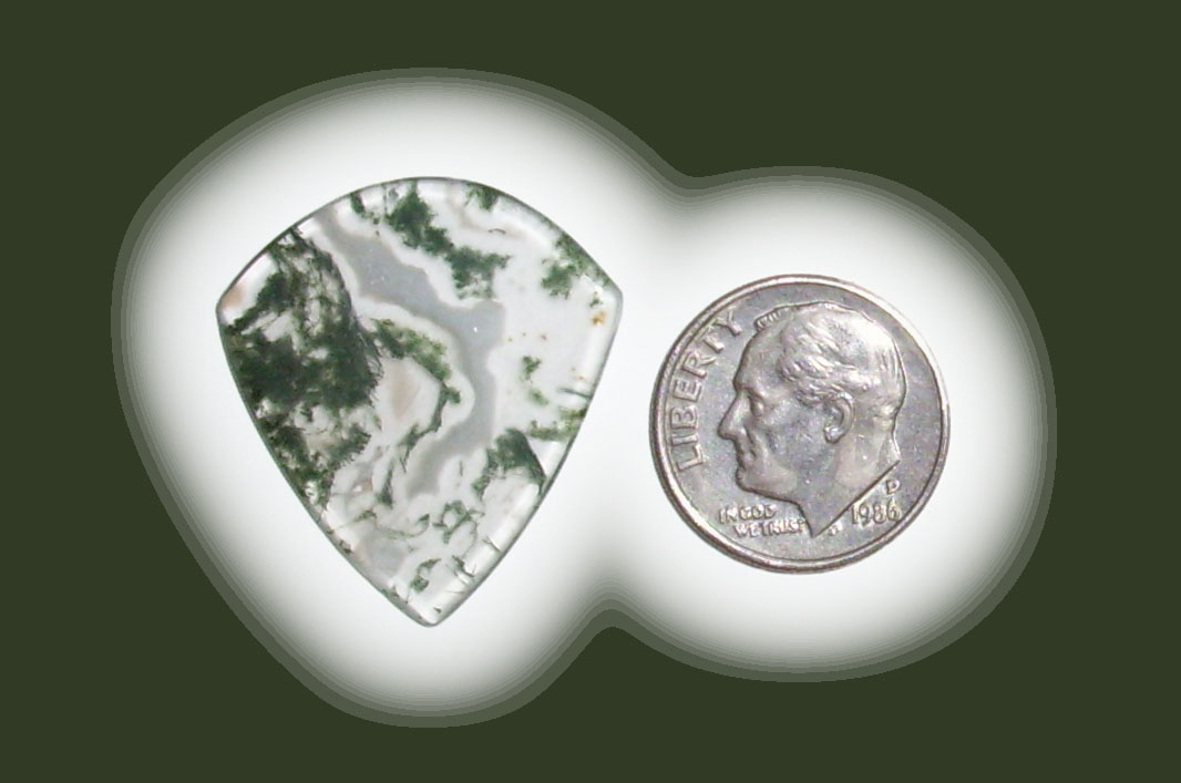 JZ42043 Green Moss Agate