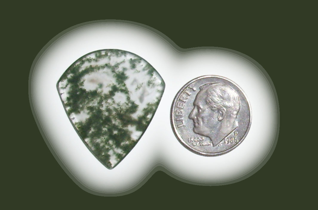 JZ42047 Green Moss Agate