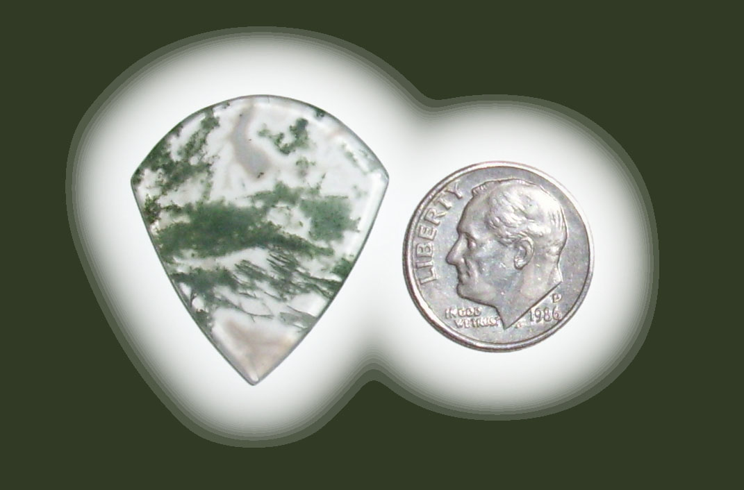 JZ42048  Green Moss Agate