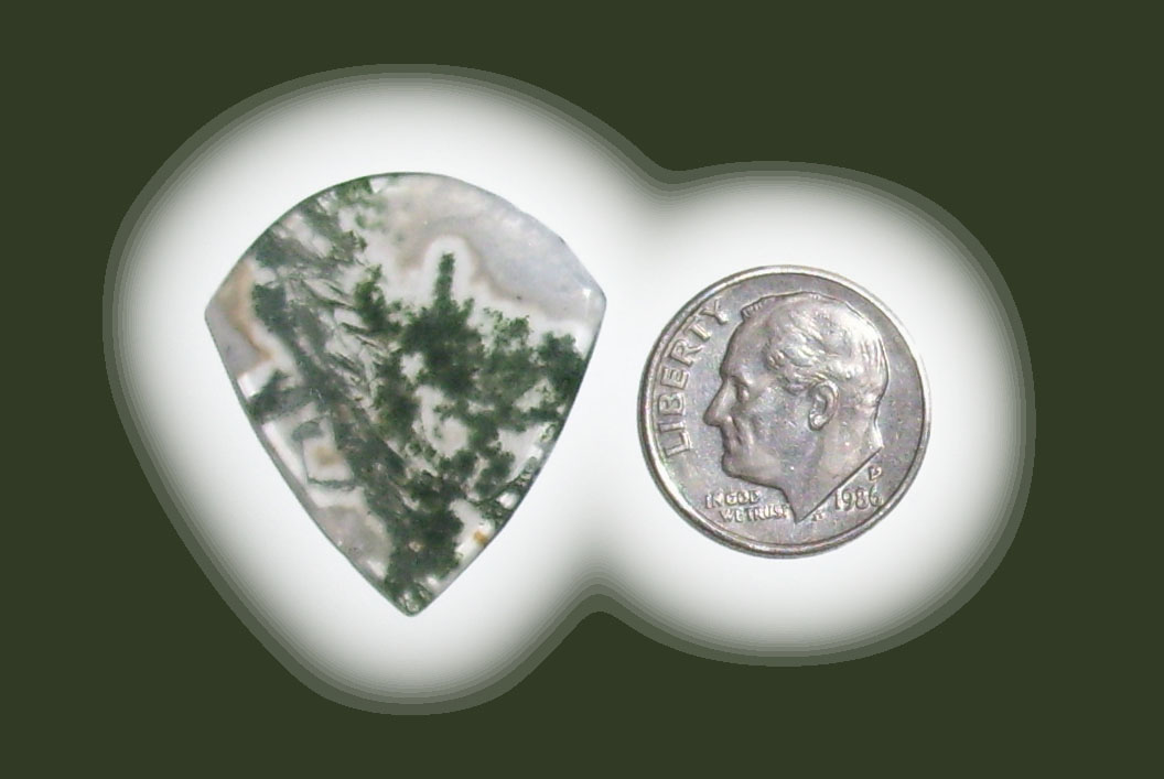 JZ42052  Green Moss Agate