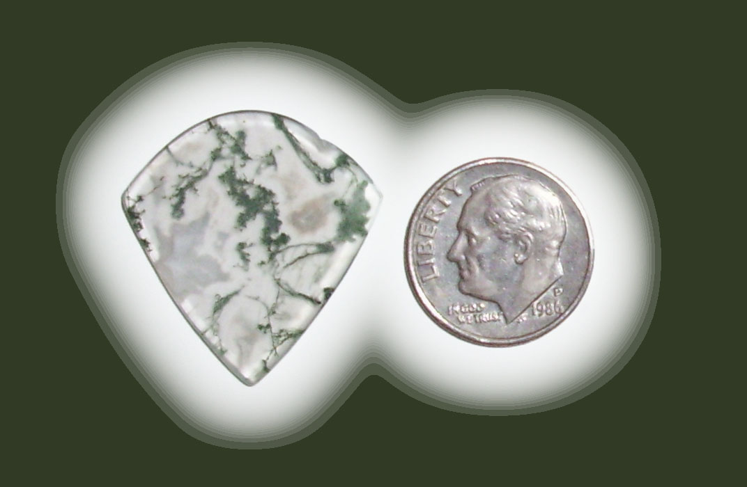 JZ42053 Green Moss Agate