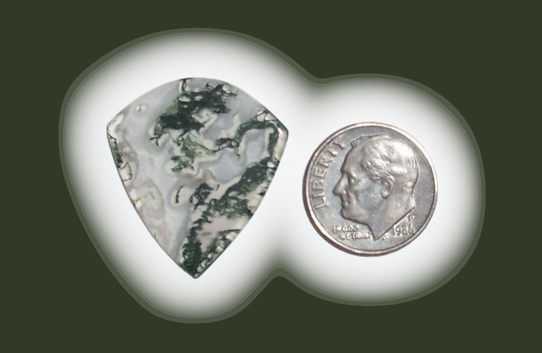 JZ42061 Green Moss Agate