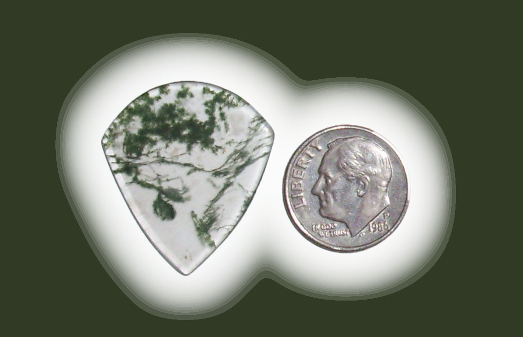 JZ42062 Green Moss Agate