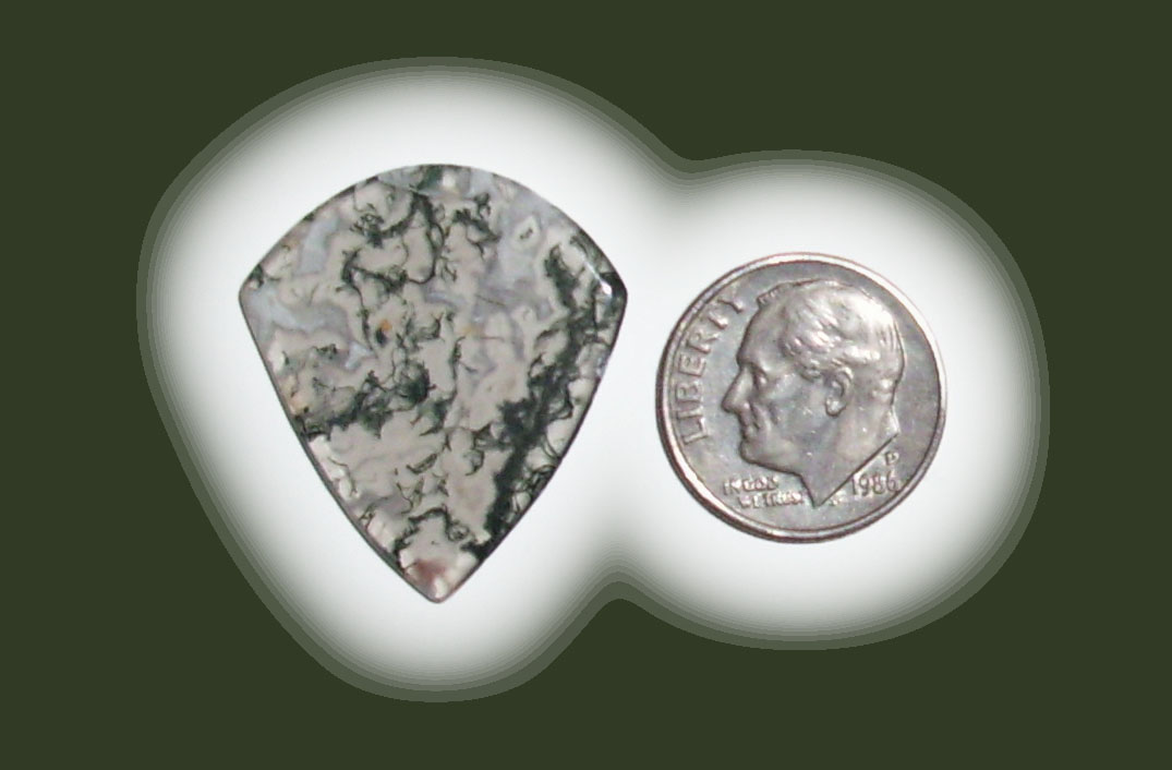 JZ42063 Green Moss Agate