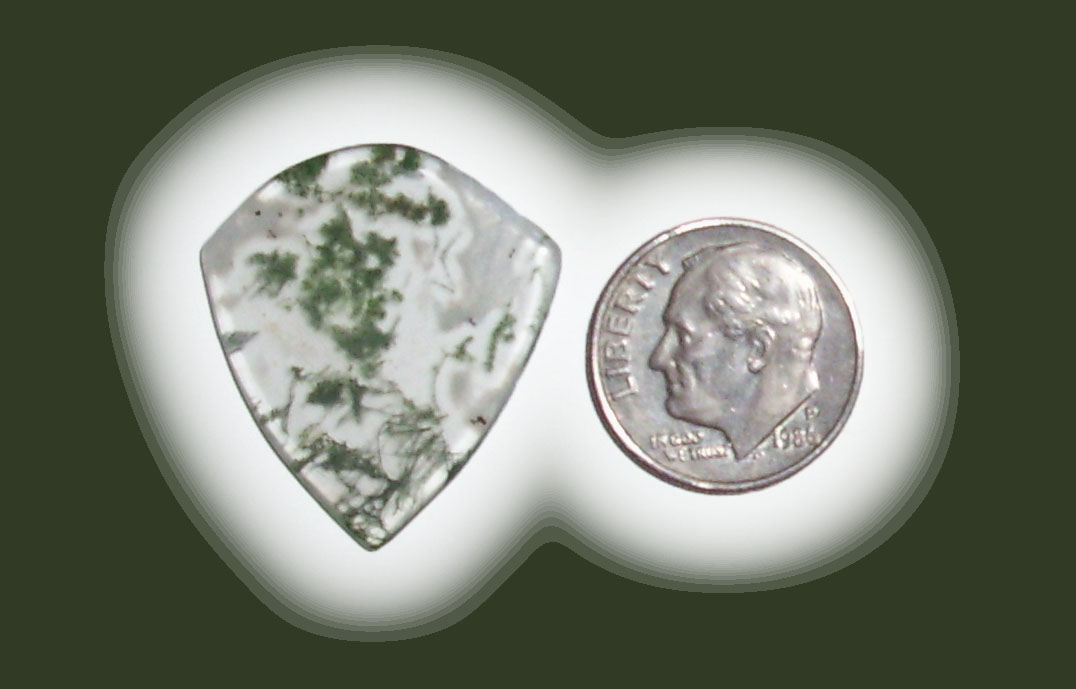 JZ42064 Green Moss Agate