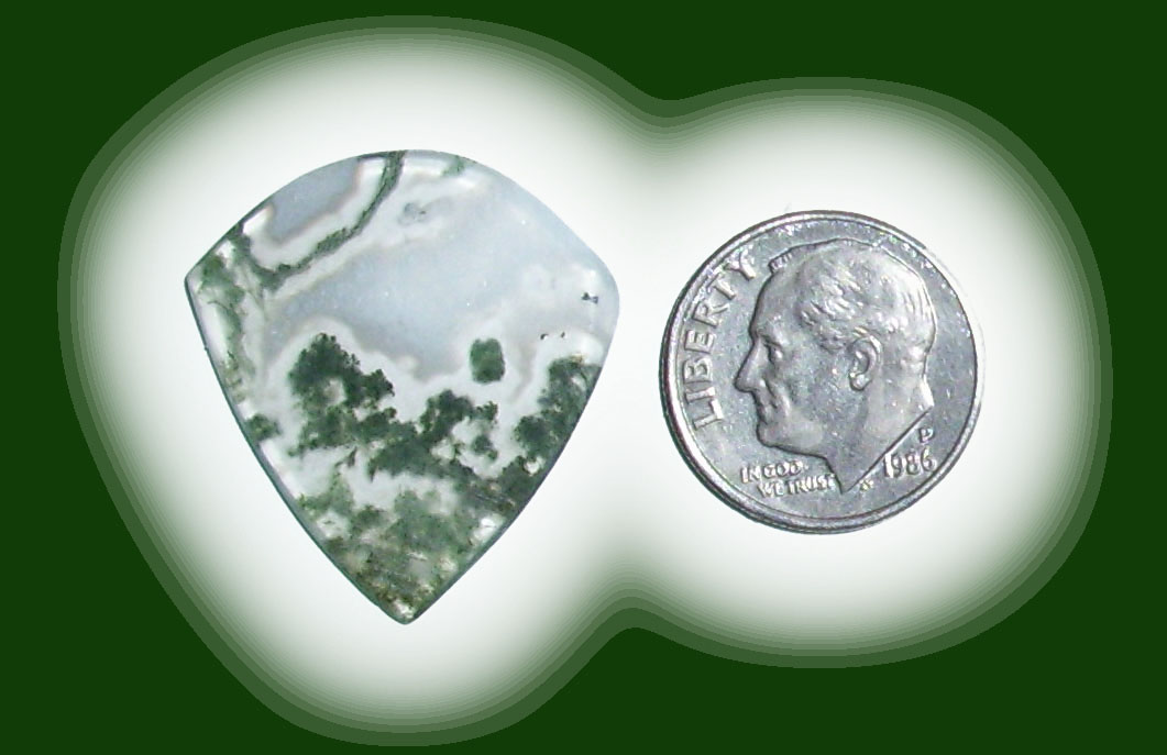 JZ42072 Green Moss Agate