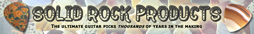 Solid Rock Products - The ultimate stone guitar picks, thousands of years in the making